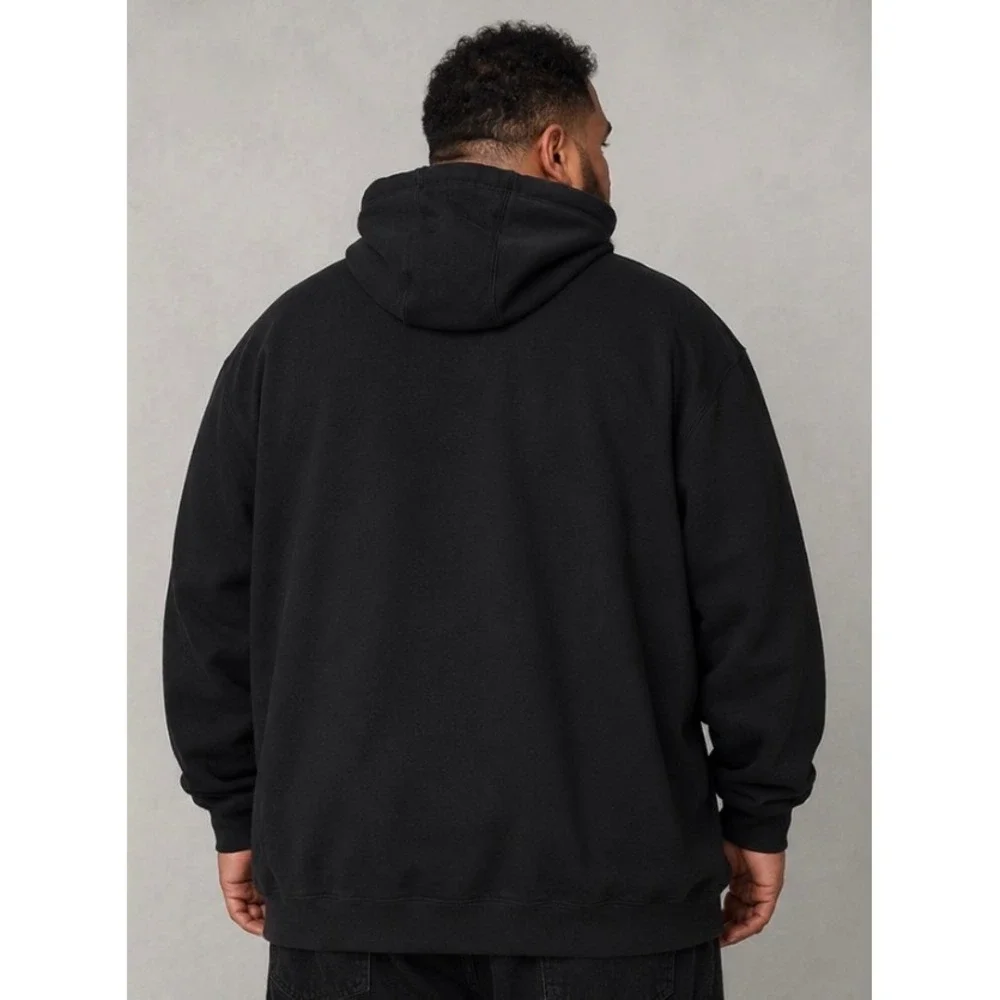 Carhartt Hoodie XL Tall Black K121 Loose Fit Workwear Equipment Share Logo Gym